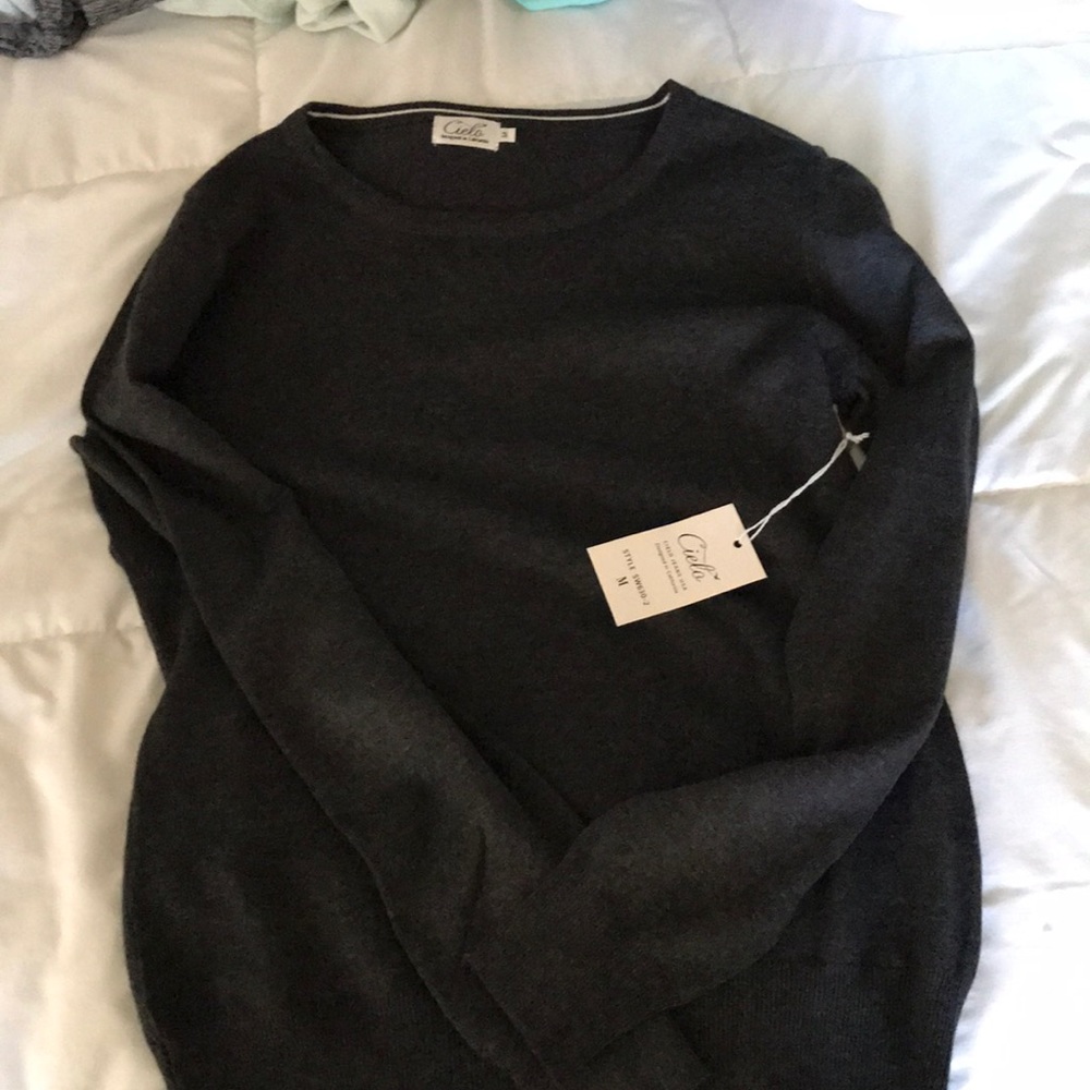 Charcoal Crew Neck Sweater